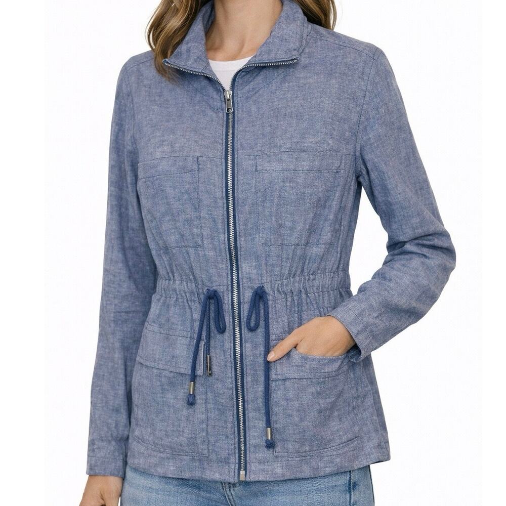 Old Navy Utility‎ Jacket Lightweight Zip Front Drawstring XS